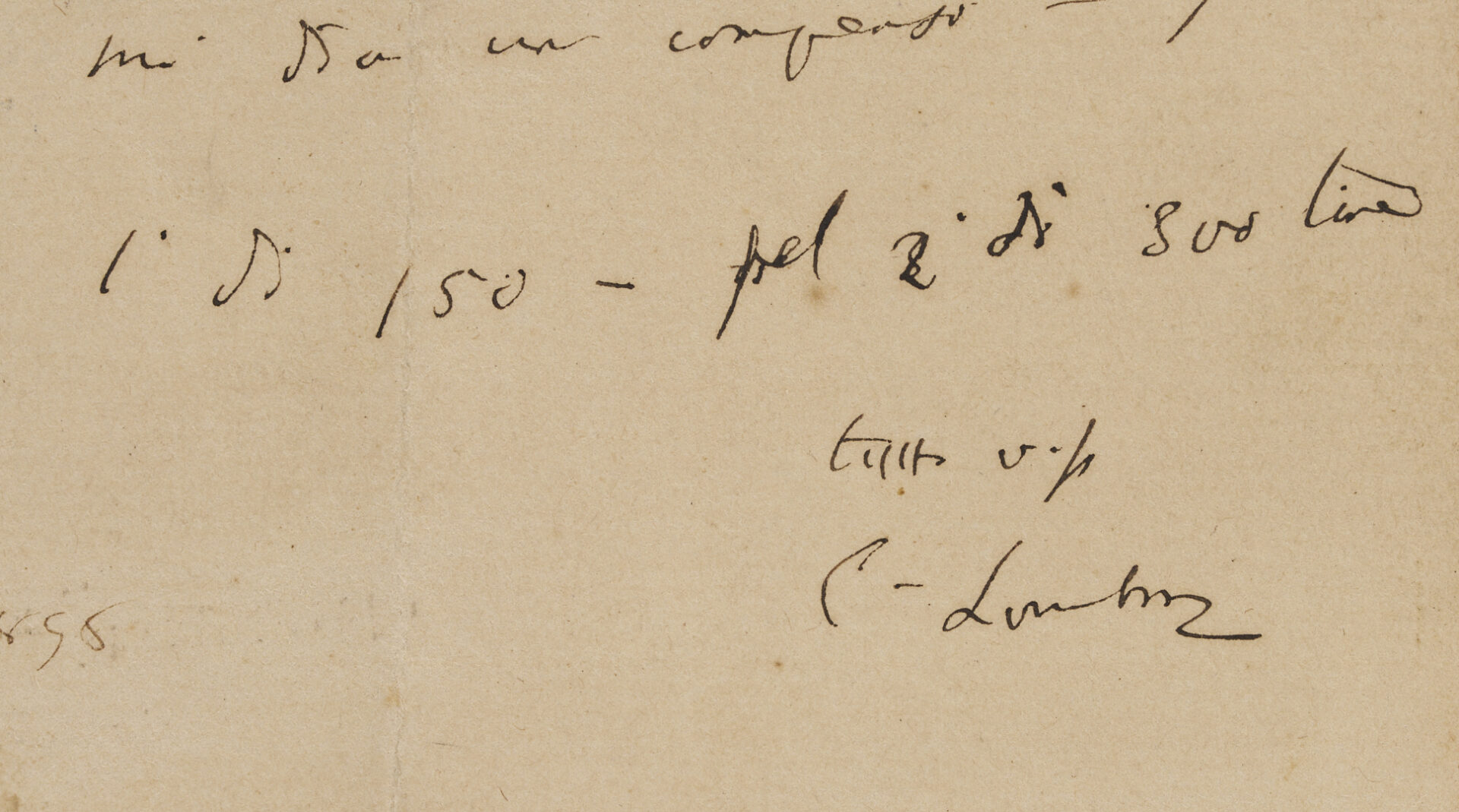 Lot 571: 3 Autographs –  Drs. Lombroso, Priessnitz, and Zamenhof