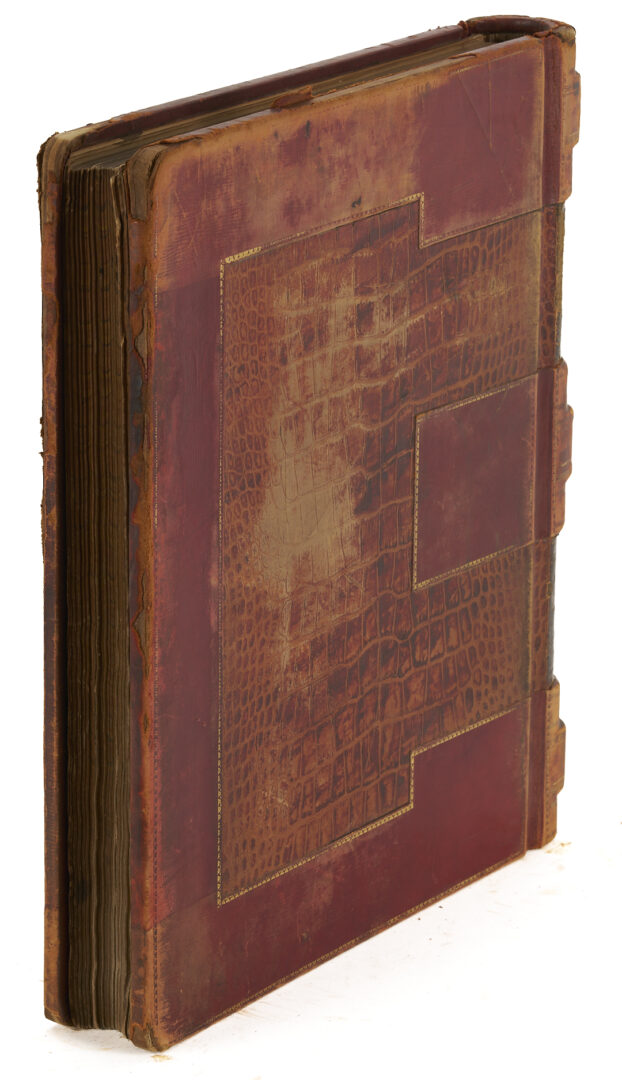 Lot 572: Leatherbound Records of Upjohn Company & Framed Formula