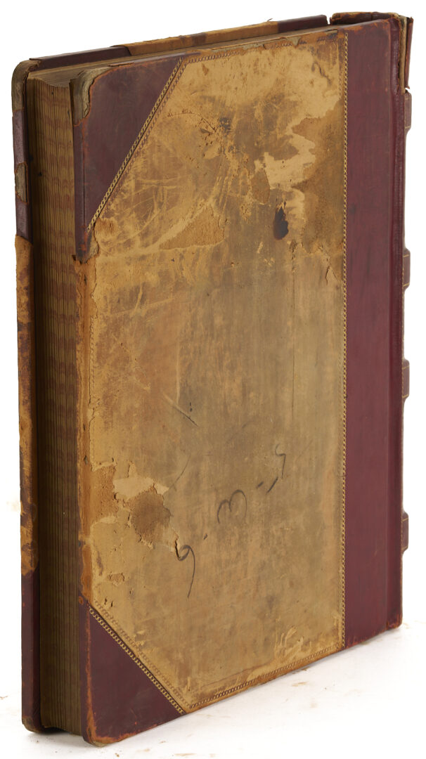 Lot 572: Leatherbound Records of Upjohn Company & Framed Formula