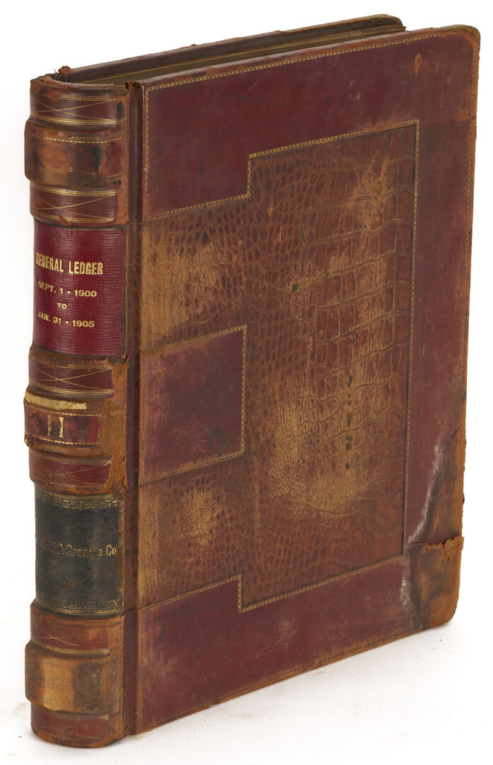 Lot 572: Leatherbound Records of Upjohn Company & Framed Formula