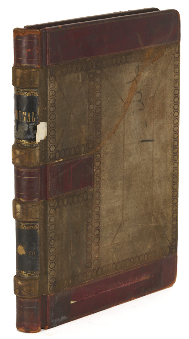 Lot 572: Leatherbound Records of Upjohn Company & Framed Formula