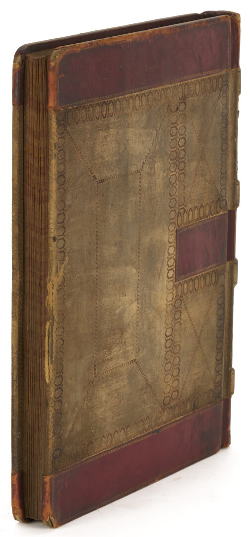 Lot 572: Leatherbound Records of Upjohn Company & Framed Formula