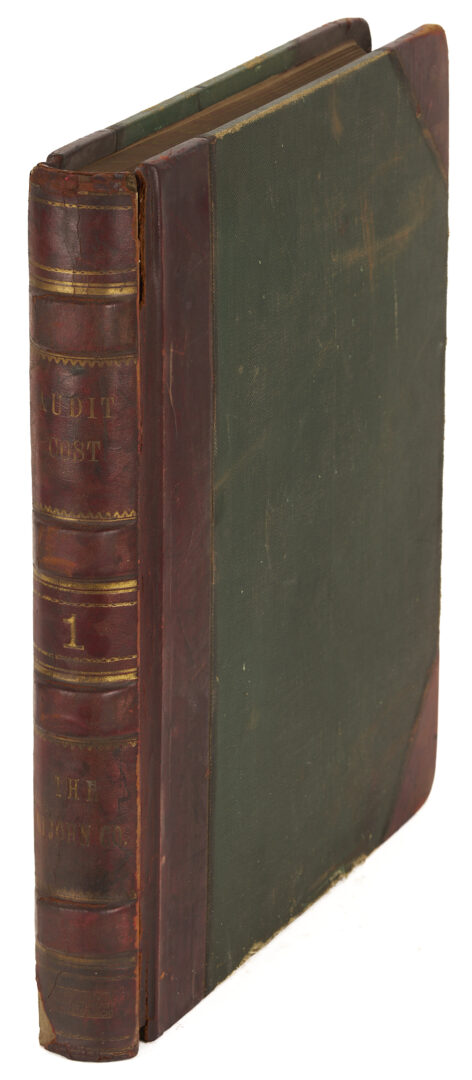 Lot 572: Leatherbound Records of Upjohn Company & Framed Formula