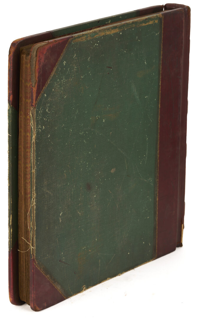 Lot 572: Leatherbound Records of Upjohn Company & Framed Formula