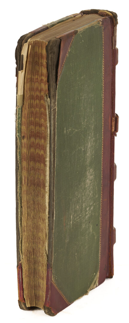 Lot 572: Leatherbound Records of Upjohn Company & Framed Formula
