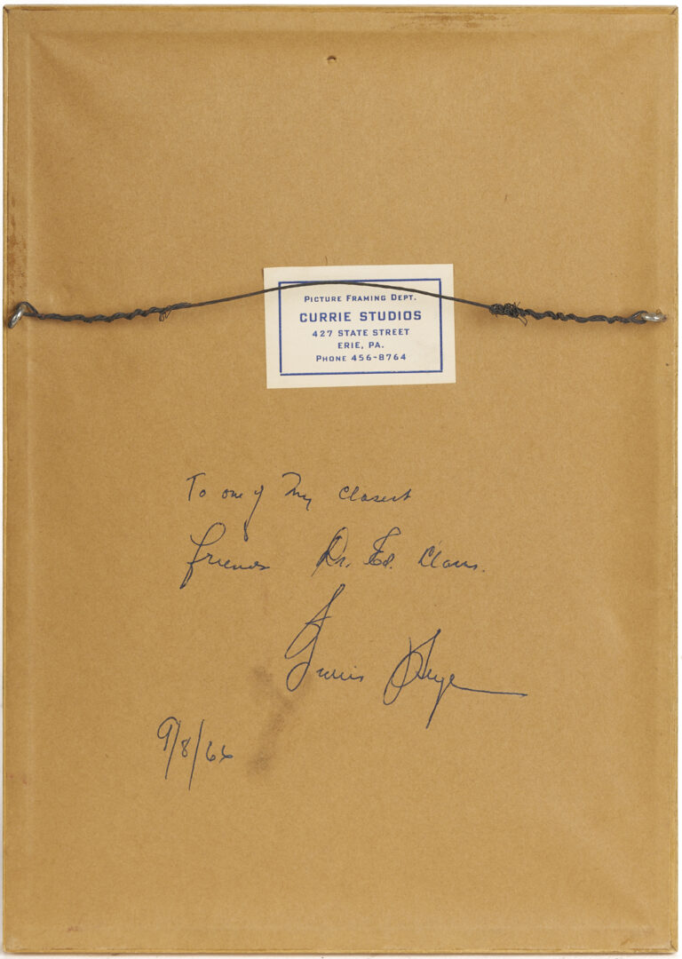 Lot 572: Leatherbound Records of Upjohn Company & Framed Formula