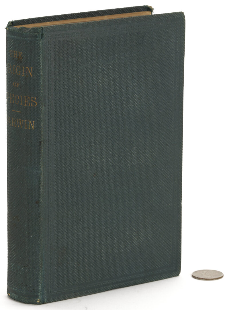 Lot 573: Charles Darwin, Origin of Species, 1st US Edition; Early Printing