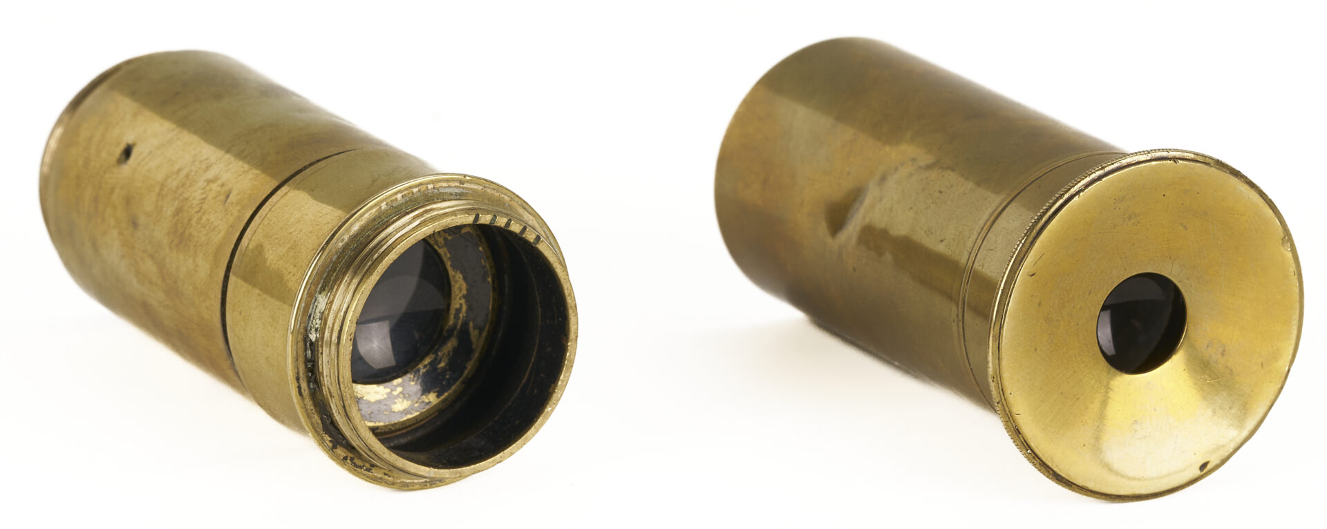 Lot 574: English Brass Telescope on Tripod Stand