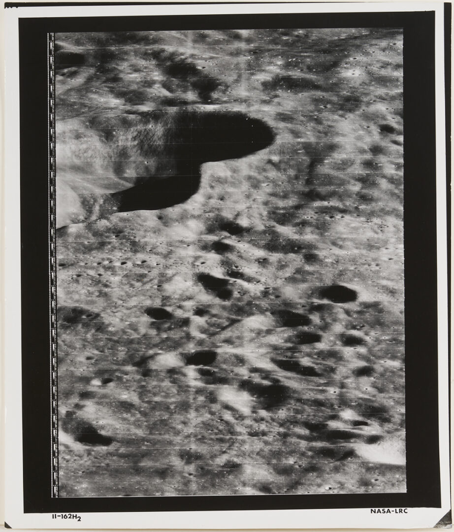 Lot 575: Eight NASA 1966 Original Moon Survey Photos, Apollo