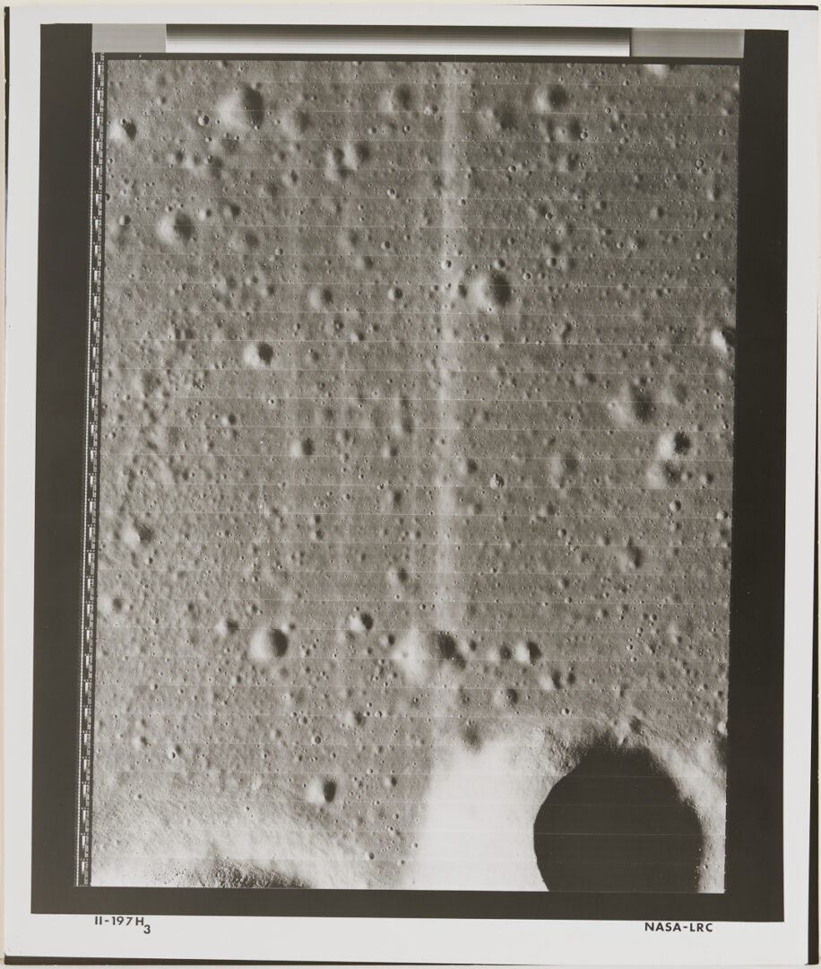 Lot 575: Eight NASA 1966 Original Moon Survey Photos, Apollo