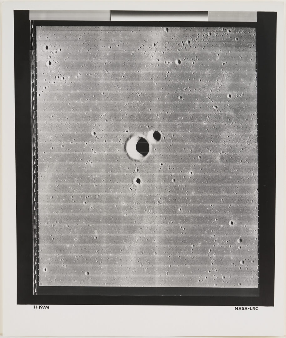 Lot 575: Eight NASA 1966 Original Moon Survey Photos, Apollo