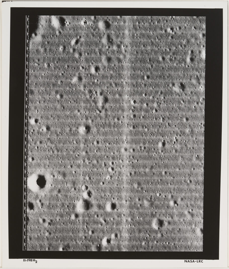 Lot 575: Eight NASA 1966 Original Moon Survey Photos, Apollo