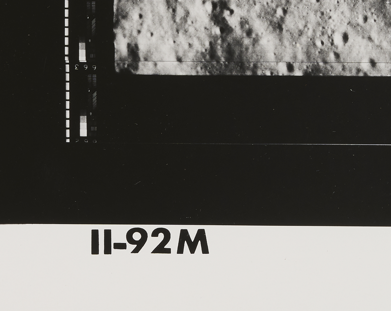 Lot 576: Four NASA Lunar Survey Photos, II-64H2, II-92M, II-138M, II-149H1