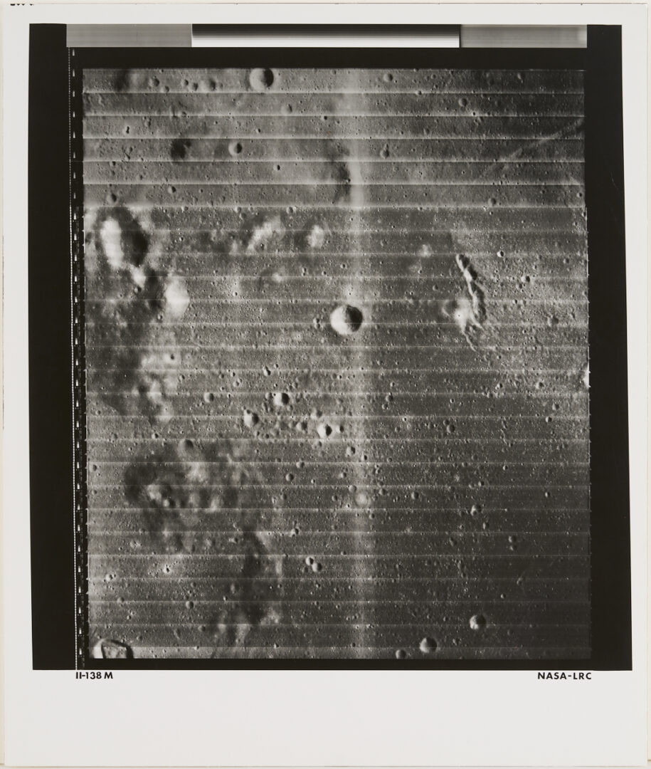 Lot 576: Four NASA Lunar Survey Photos, II-64H2, II-92M, II-138M, II-149H1