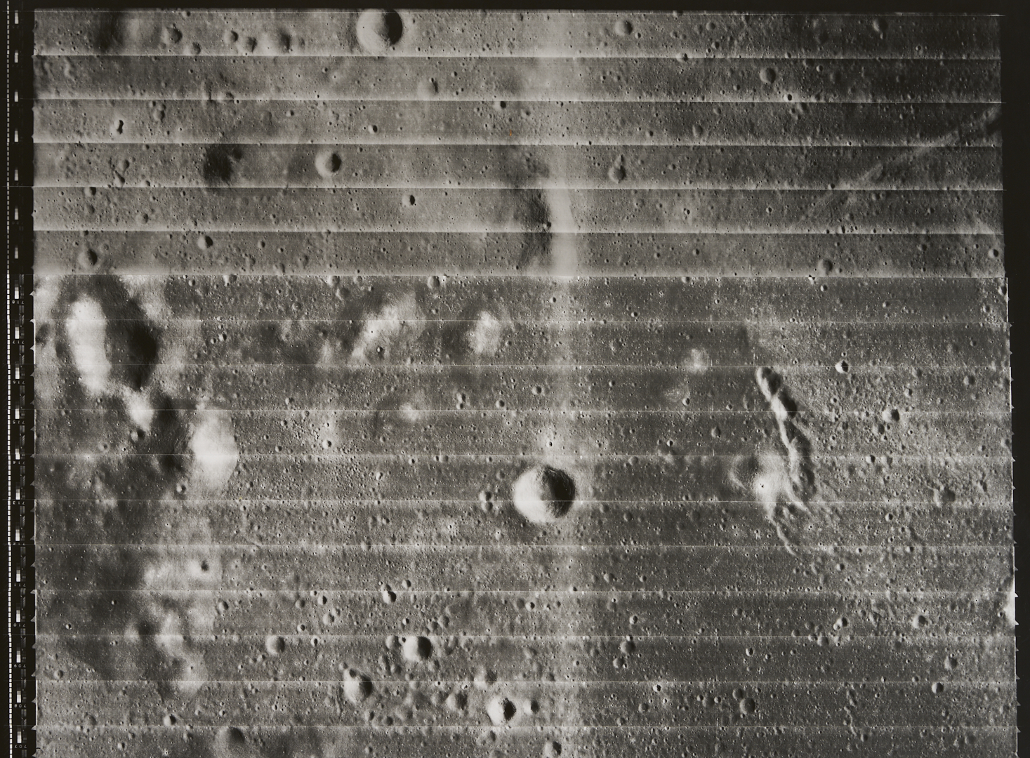 Lot 576: Four NASA Lunar Survey Photos, II-64H2, II-92M, II-138M, II-149H1