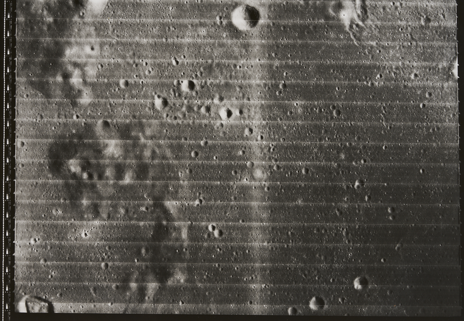 Lot 576: Four NASA Lunar Survey Photos, II-64H2, II-92M, II-138M, II-149H1