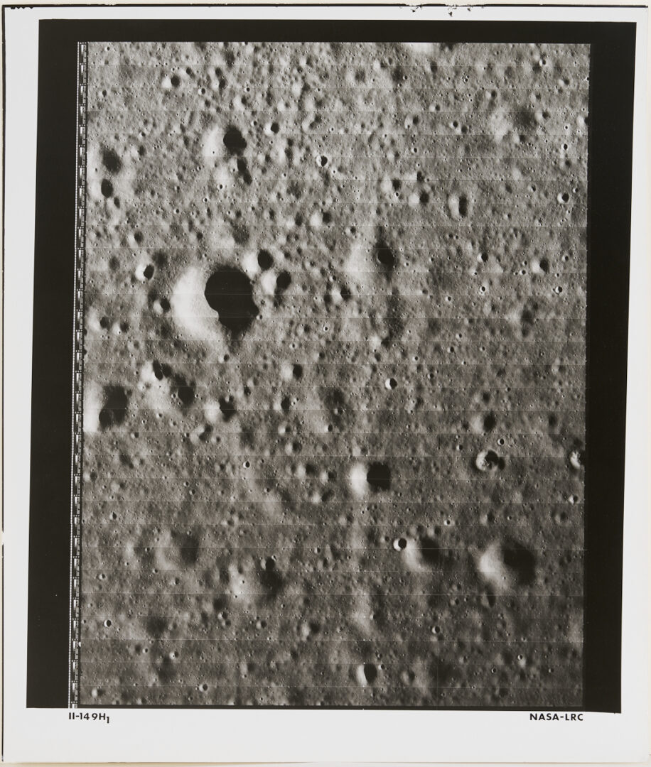 Lot 576: Four NASA Lunar Survey Photos, II-64H2, II-92M, II-138M, II-149H1