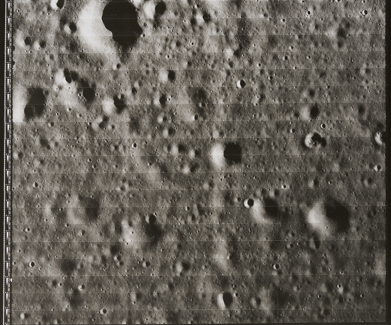 Lot 576: Four NASA Lunar Survey Photos, II-64H2, II-92M, II-138M, II-149H1