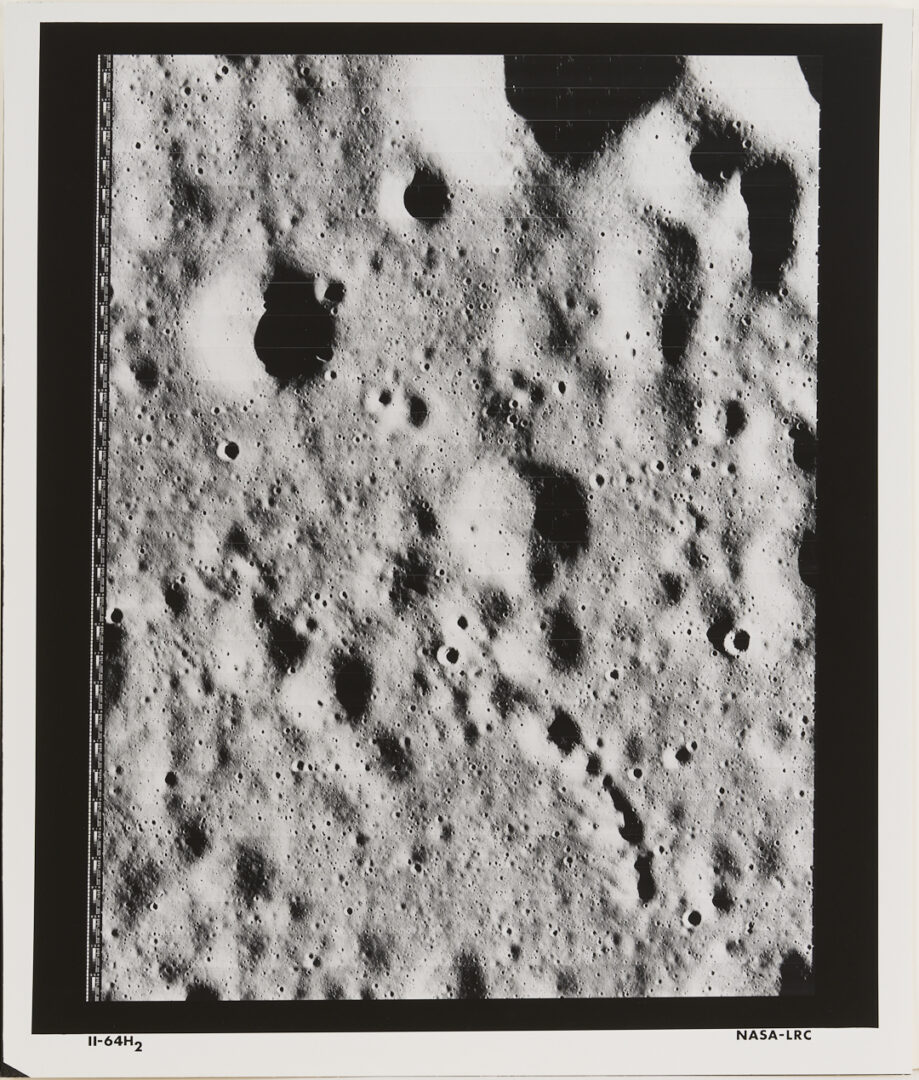 Lot 576: Four NASA Lunar Survey Photos, II-64H2, II-92M, II-138M, II-149H1