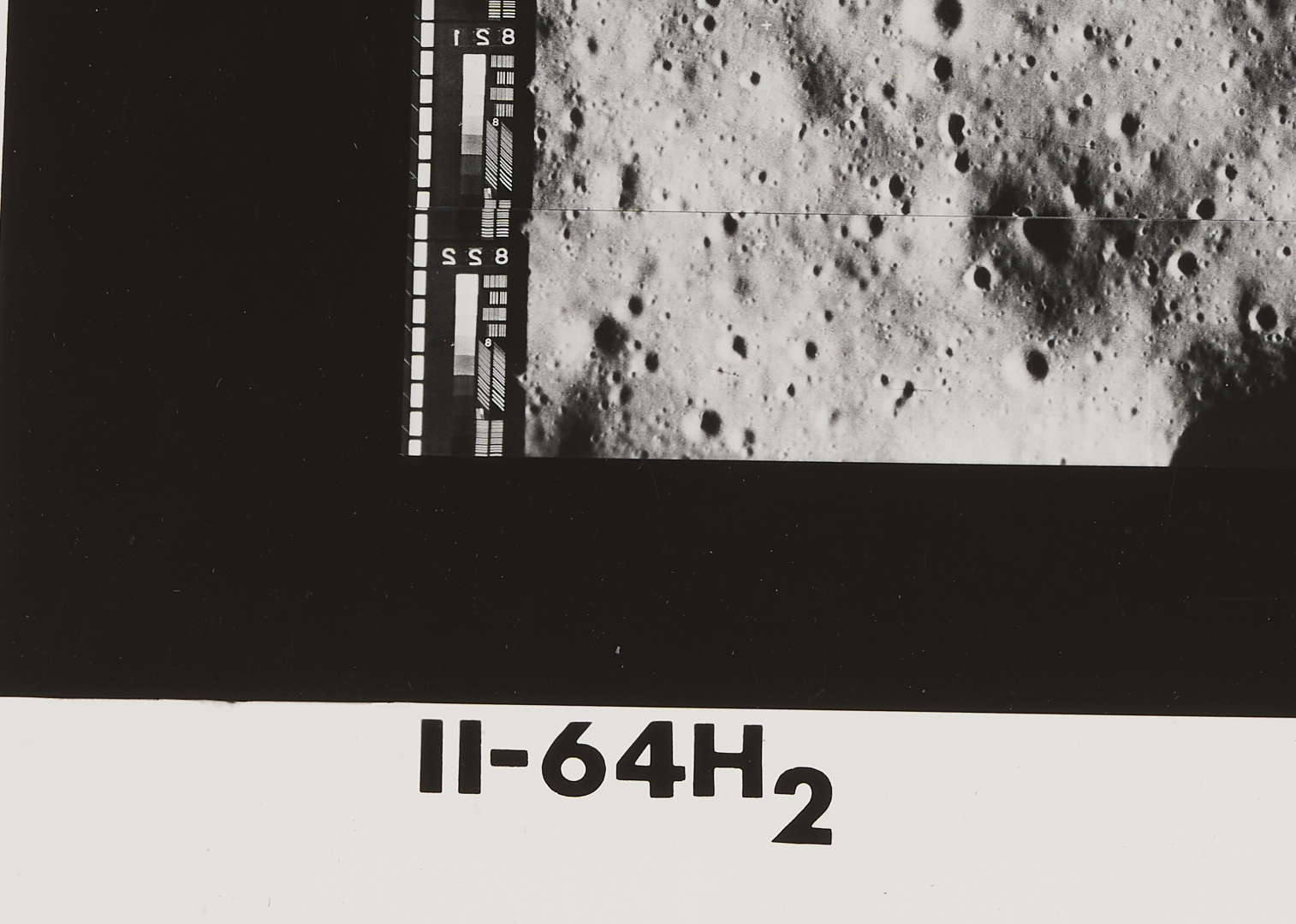 Lot 576: Four NASA Lunar Survey Photos, II-64H2, II-92M, II-138M, II-149H1