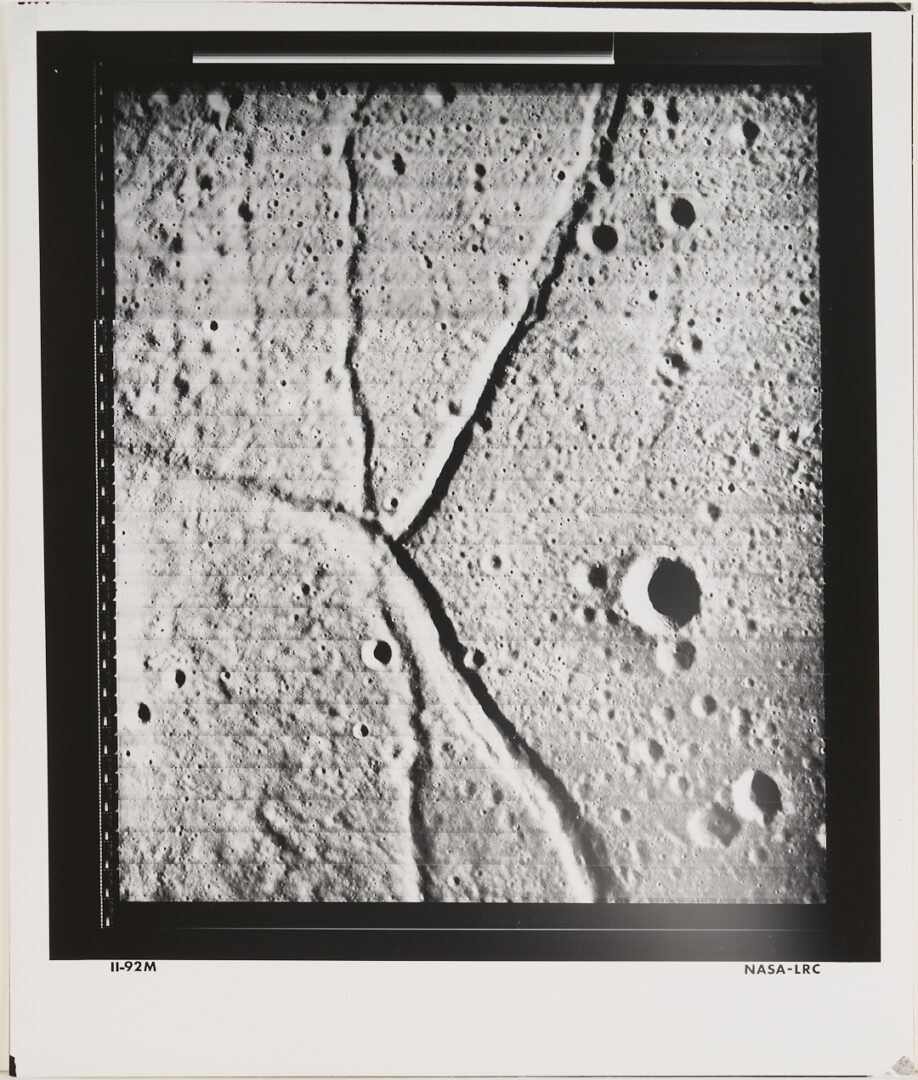 Lot 576: Four NASA Lunar Survey Photos, II-64H2, II-92M, II-138M, II-149H1