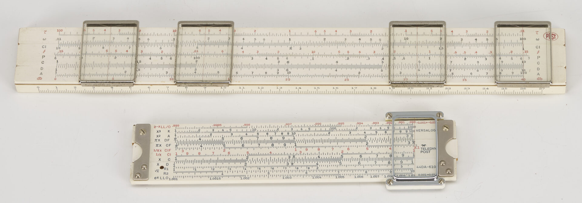 Lot 579: 7 Japanese Slide Rules: Sun Hemmi, Post