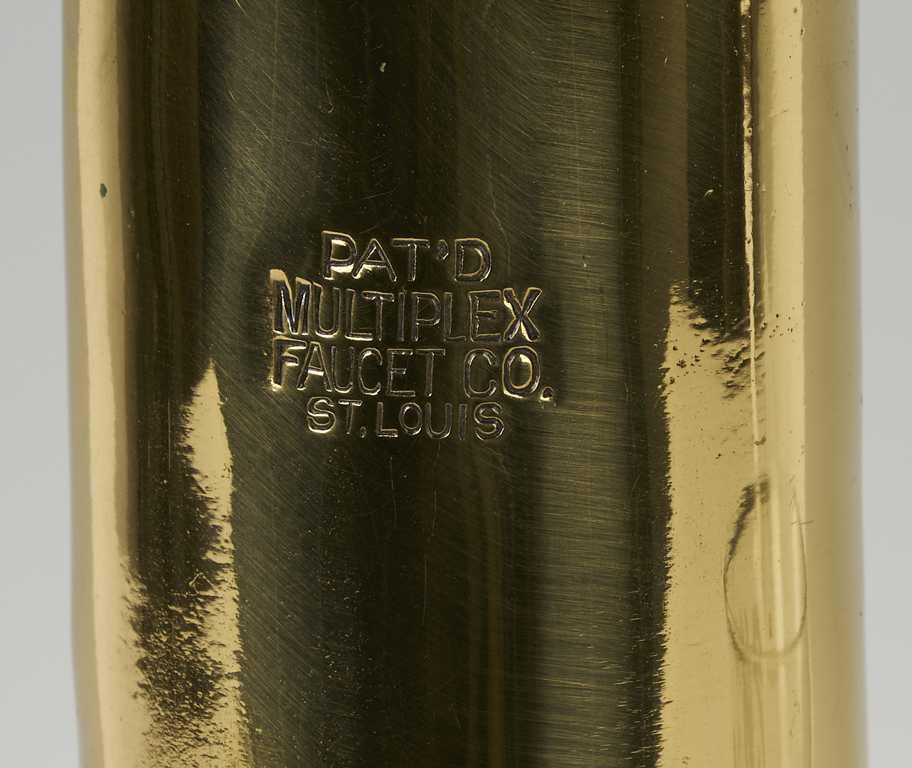 Lot 581: Allens Red Tame Cherry Syrup Soda Fountain Dispenser and Glass