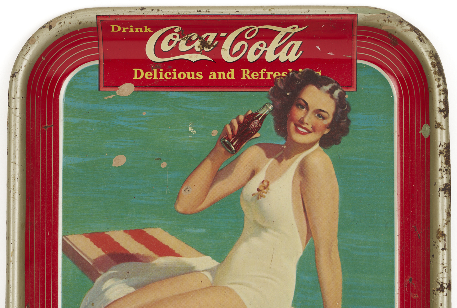 Lot 583: 10 Coca-Cola Tin Lithograph Advertising Trays
