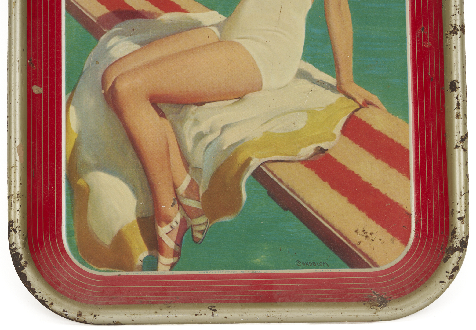 Lot 583: 10 Coca-Cola Tin Lithograph Advertising Trays
