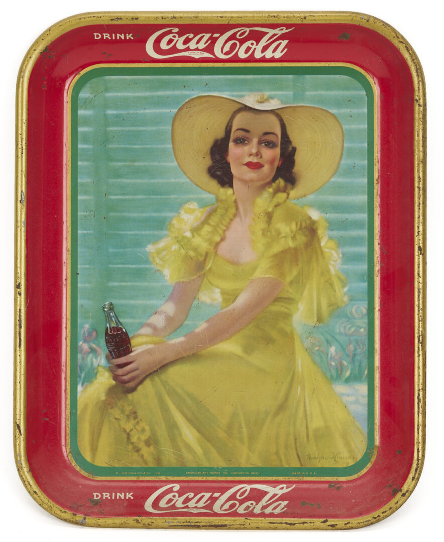 Lot 583: 10 Coca-Cola Tin Lithograph Advertising Trays