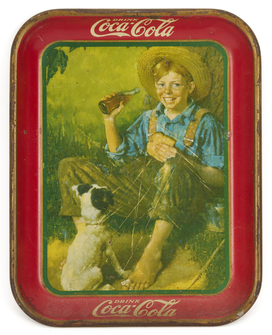 Lot 583: 10 Coca-Cola Tin Lithograph Advertising Trays