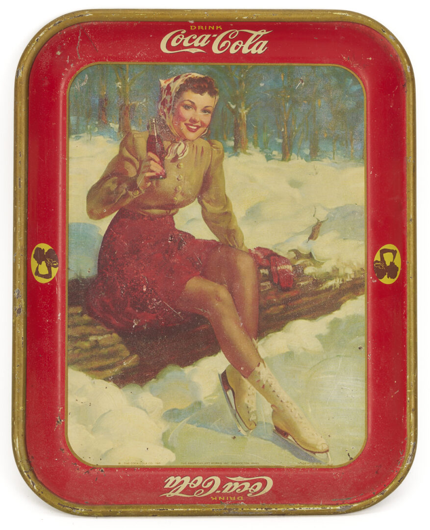 Lot 583: 10 Coca-Cola Tin Lithograph Advertising Trays