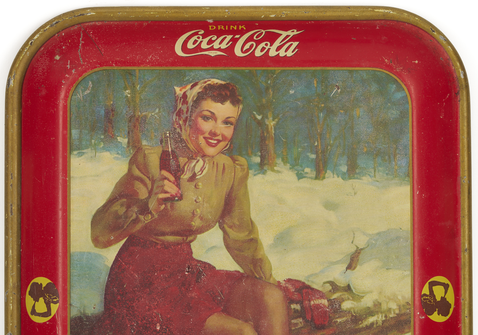 Lot 583: 10 Coca-Cola Tin Lithograph Advertising Trays