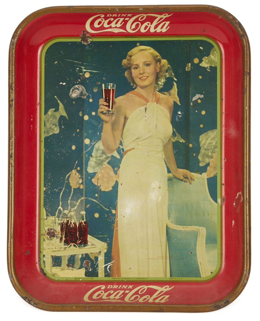 Lot 583: 10 Coca-Cola Tin Lithograph Advertising Trays