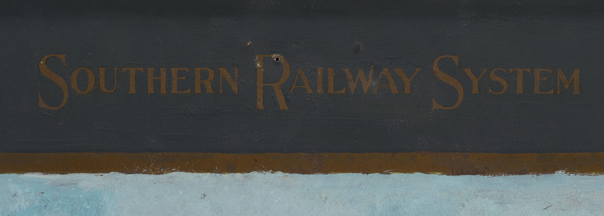 Lot 584: Southern Railway Systems Tin Advertising Sign, High Bridge, Kentucky River
