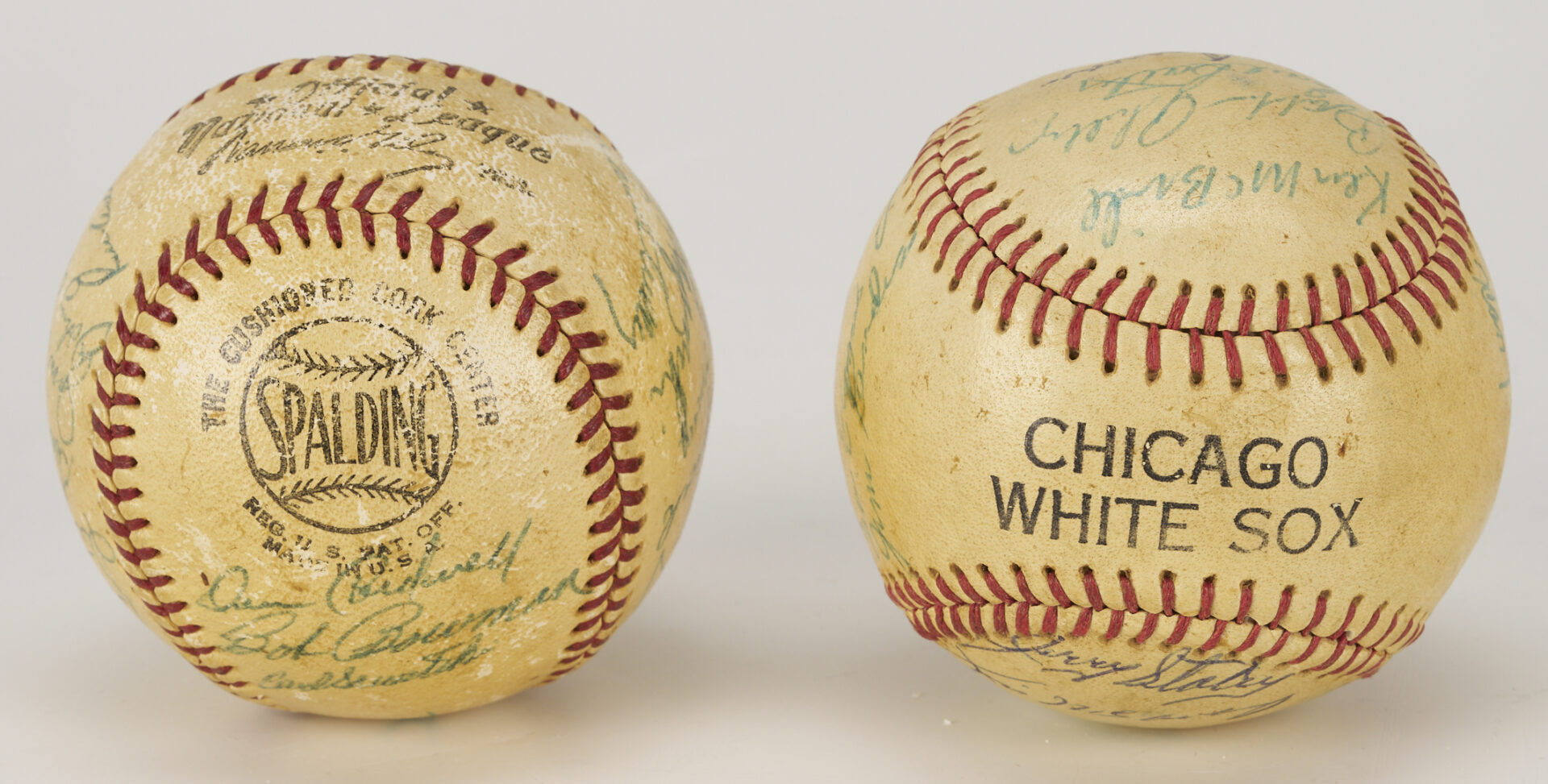 Lot 586: 4 Team Signed Baseballs: 1959 White Sox, 1958 & 1965 Phillies
