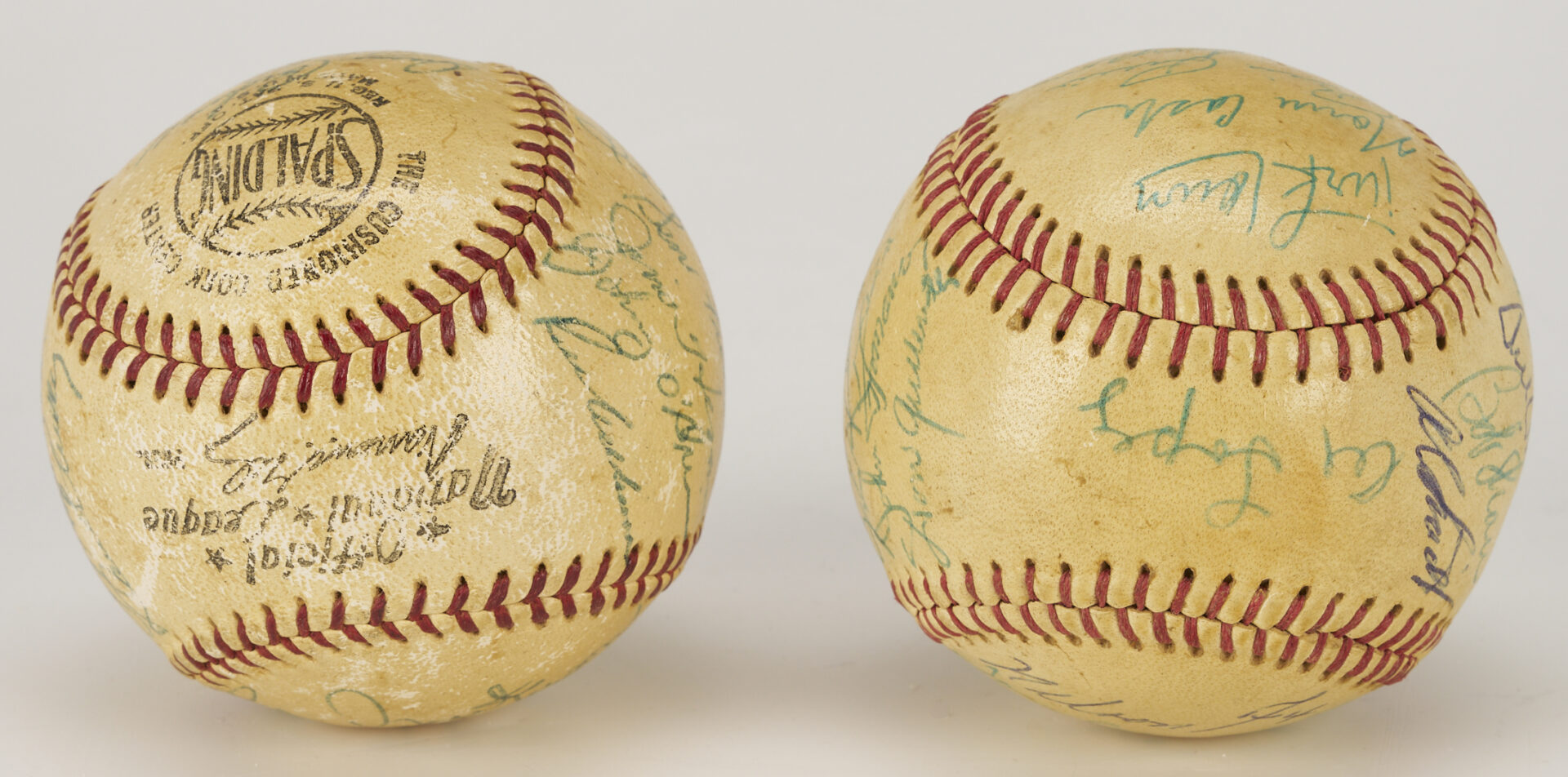 Lot 586: 4 Team Signed Baseballs: 1959 White Sox, 1958 & 1965 Phillies