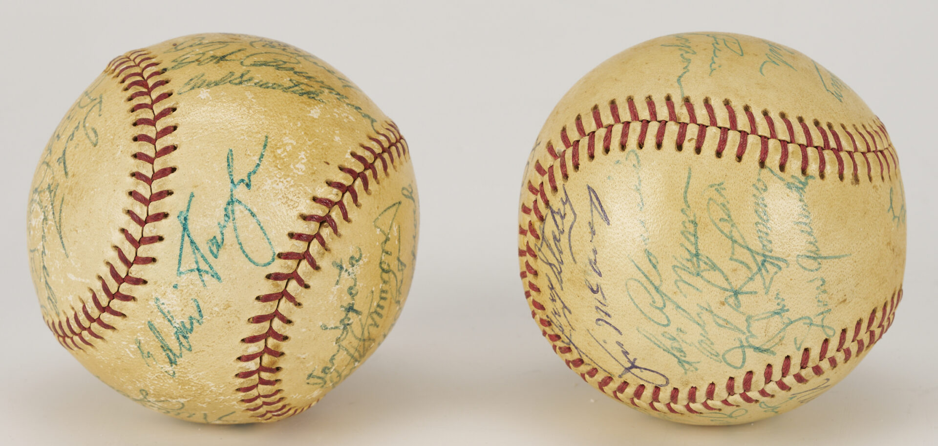 Lot 586: 4 Team Signed Baseballs: 1959 White Sox, 1958 & 1965 Phillies