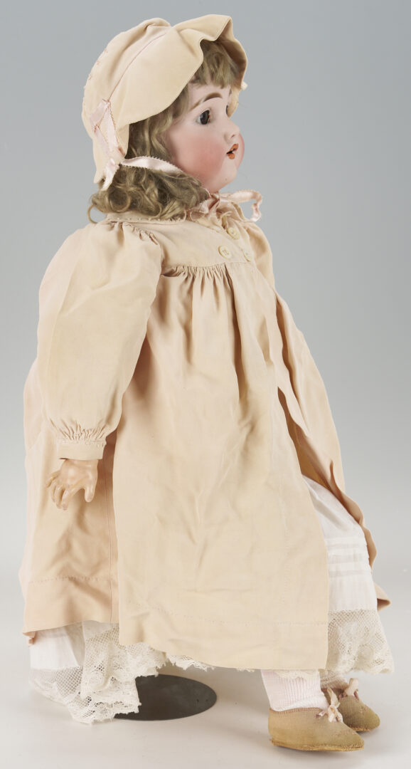 Lot 589: Large Antique Bisque Doll, 28″