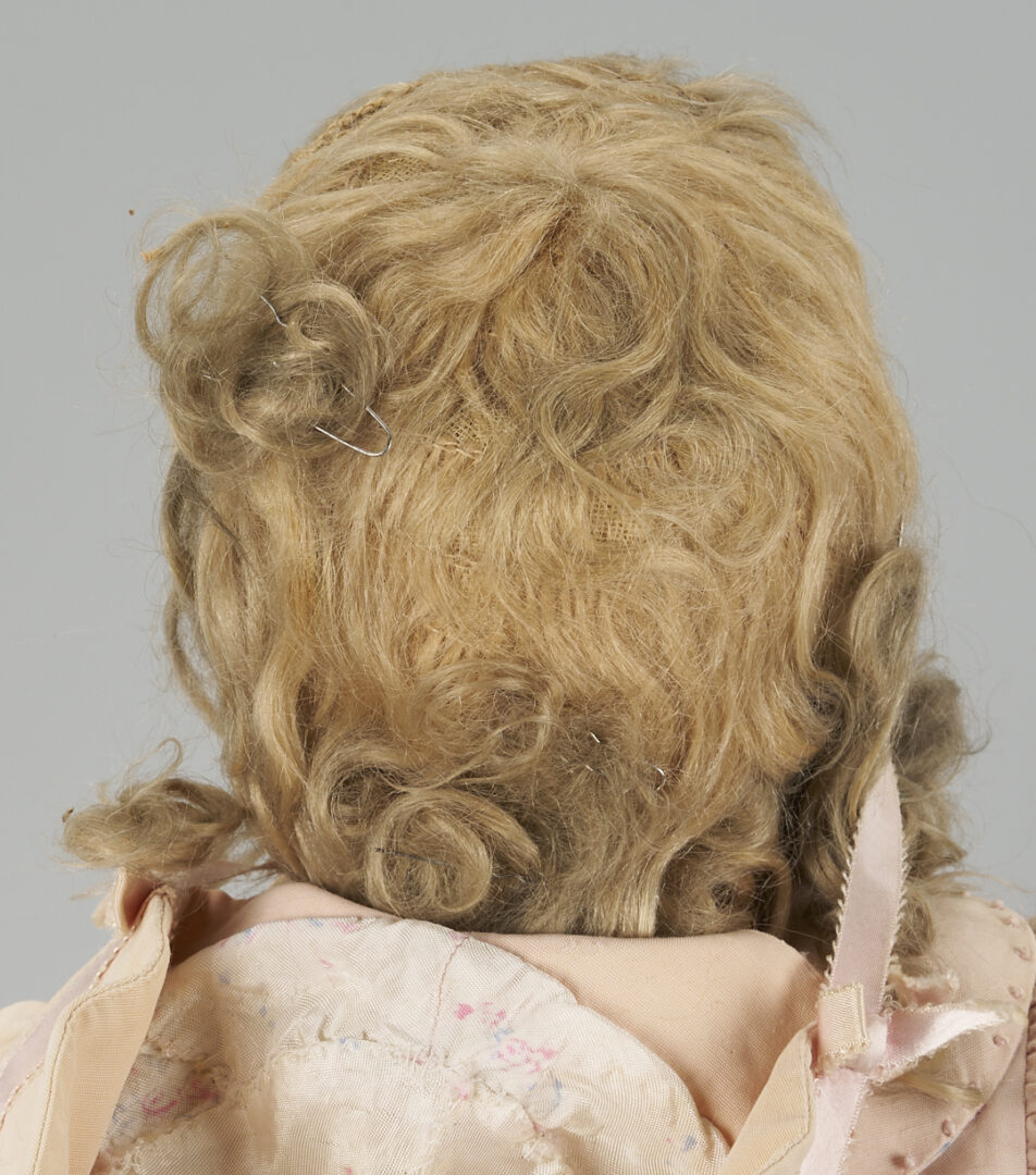 Lot 589: Large Antique Bisque Doll, 28″