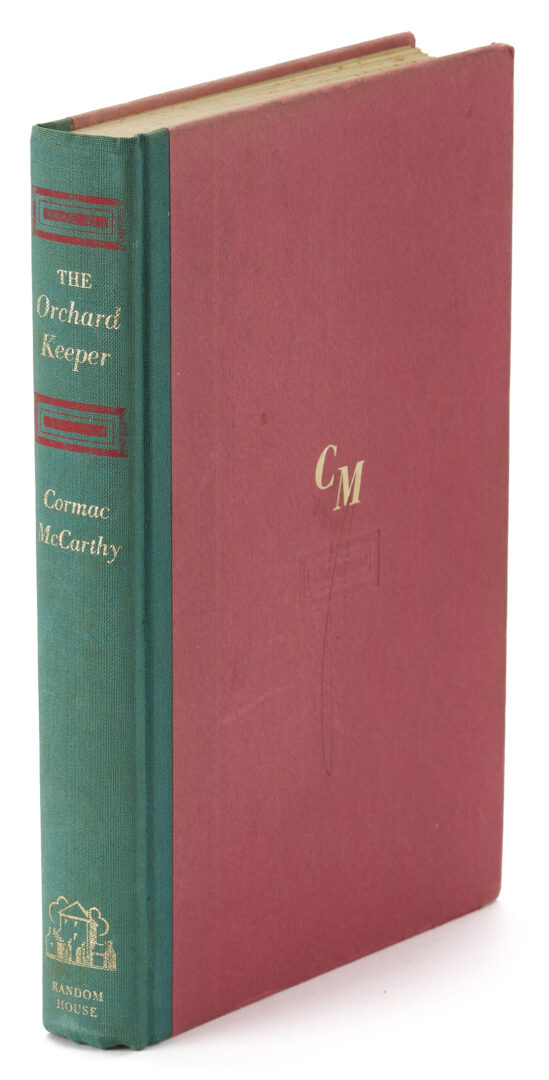 Lot 595: Cormac McCarthy, The Orchard Keeper, Signed 1st Edition