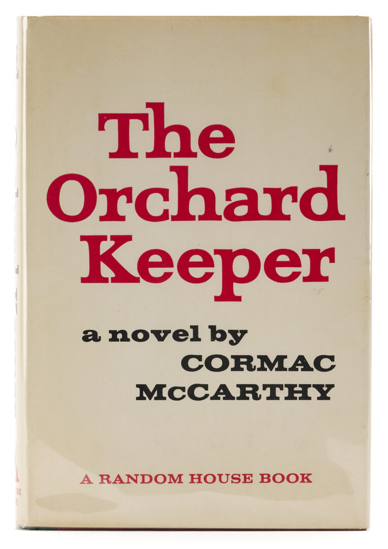 Lot 595: Cormac McCarthy, The Orchard Keeper, Signed 1st Edition