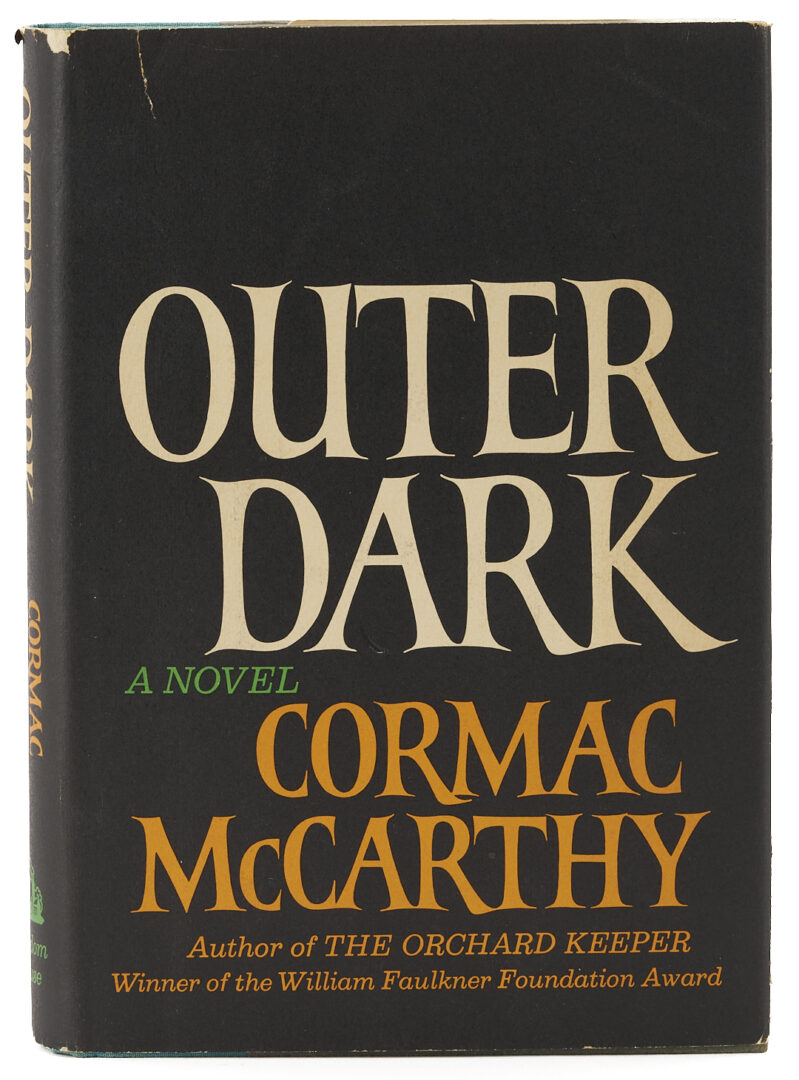 Lot 596: Cormac McCarthy, Outer Dark, 1st Edition, Signed