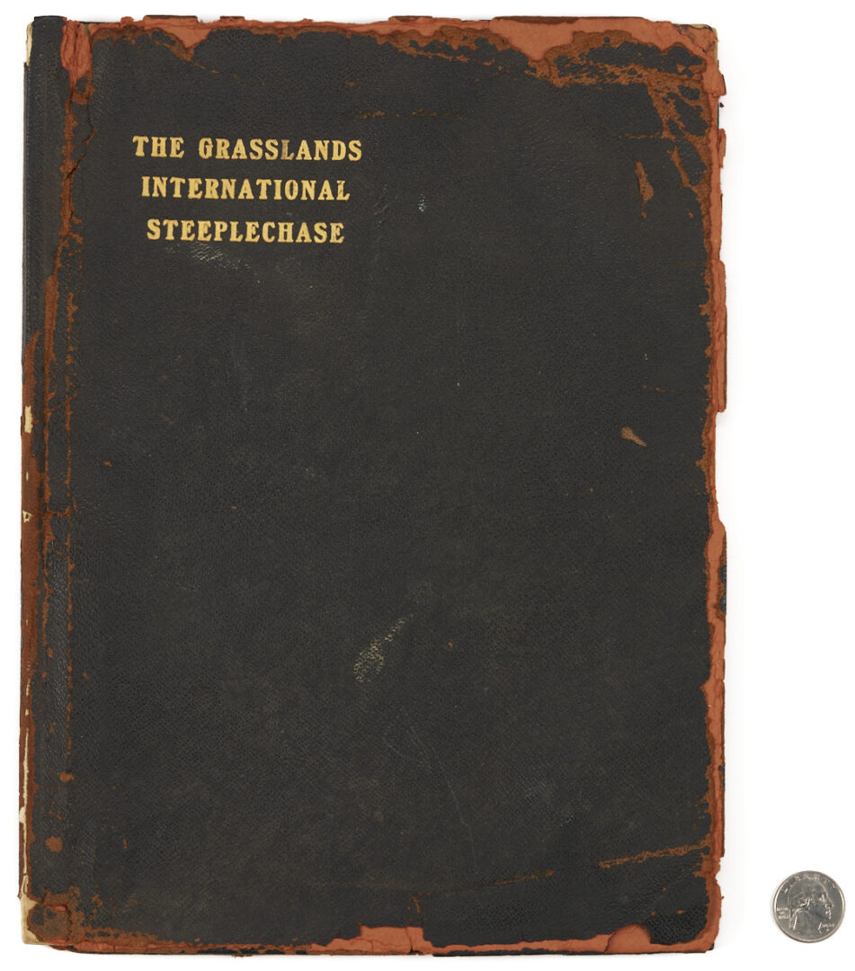Lot 599: Rare 1931 TN Grasslands Steeplechase Book, Gallatin