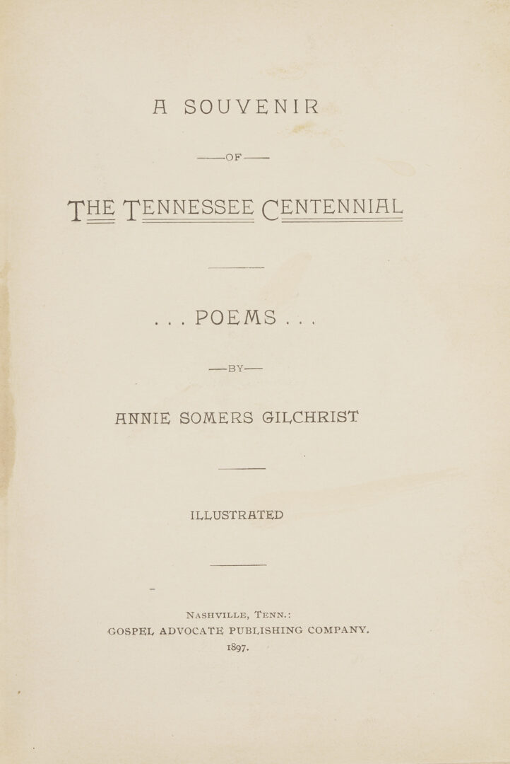 Lot 600: Collection of TN Centennial Books