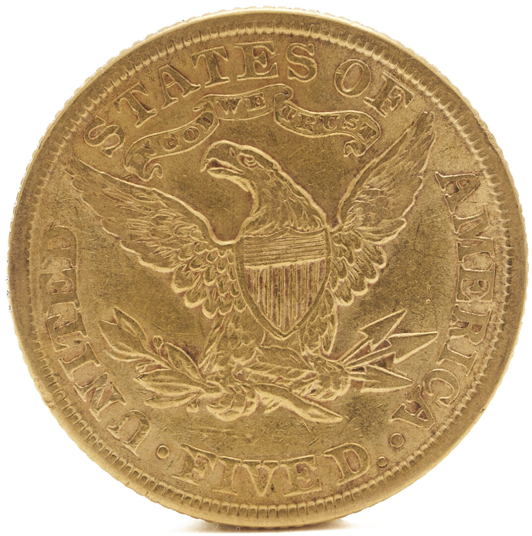 Lot 606: 3 US Gold Coins, Liberty Head & Indian Head