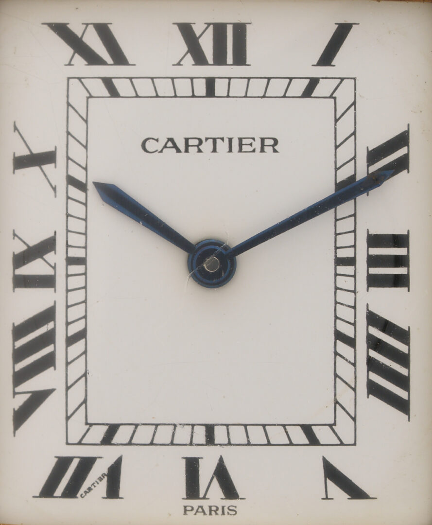 Lot 60: 18K Cartier Tank Louis Wristwatch