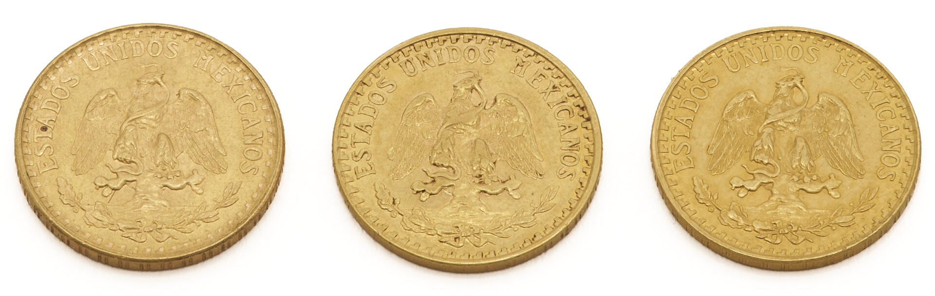 Lot 610: 5 Mexican & United States Gold Coins