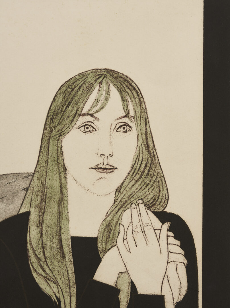 Lot 620: 2 Will Barnet Prints: Peter Grimes from Met. Opera Fine Art & Young Couple