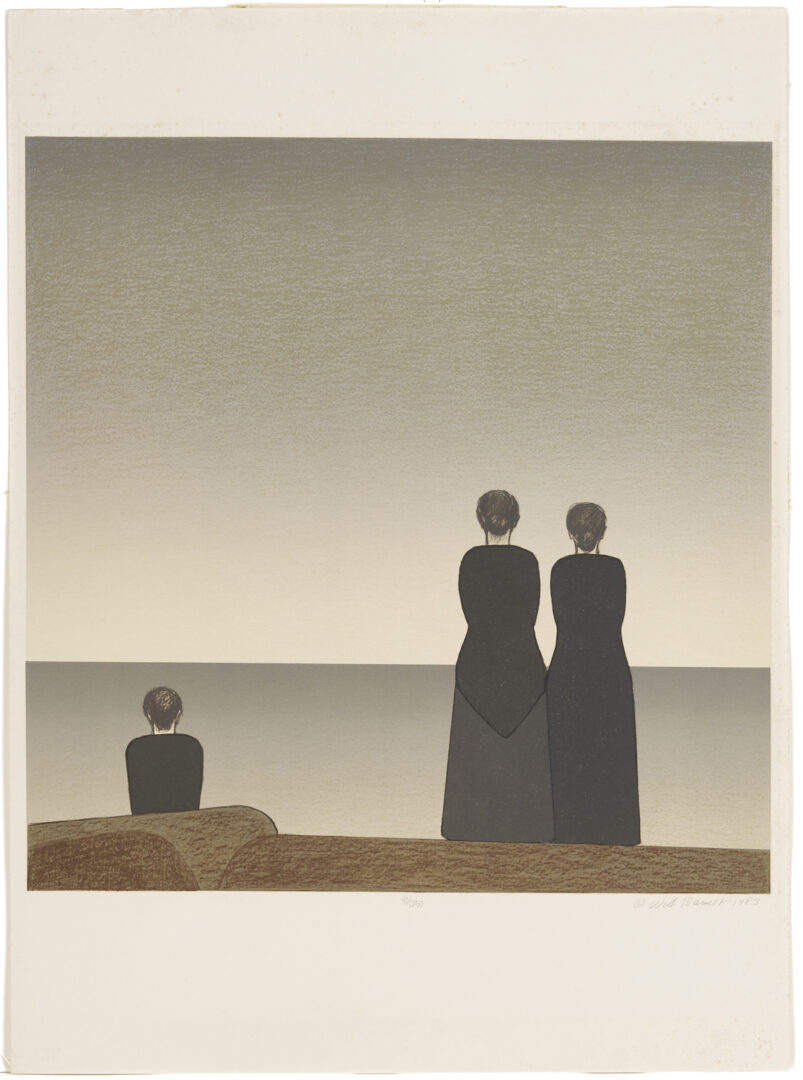 Lot 620: 2 Will Barnet Prints: Peter Grimes from Met. Opera Fine Art & Young Couple